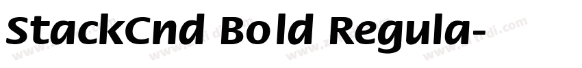 StackCnd Bold Regula字体转换